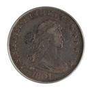 1801 Half Dollar Draped Bust Heraldic Eagle Silver Coin