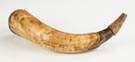 Jacob Kugler Stepped & Carved Fish Mouth Powder Horn, Revolutionary War