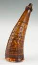 Early American Indian Rifle Engraved Powder Horn