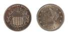 Shield and Liberty Head Five Cent Coins