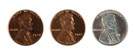 Three Lincoln Wheat One Cent Coins