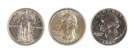 Three Twenty Five Cent Coins