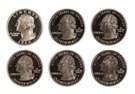 1964 Twenty Five Cent & Five 1999-S Twenty Five Cent Coins