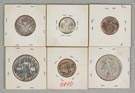 Six Various Coins