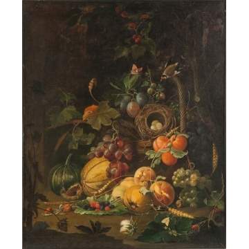 Still life with Fruit and Bird's Nest