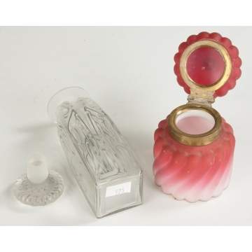 Lalique Cologne & Glass Inkwell