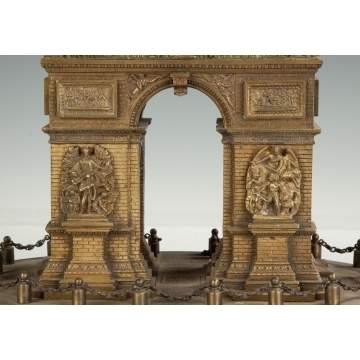 Grand Tour Bronze Model of the Arc de Triomphe