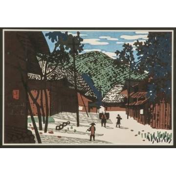 Kiyoshi Saito (Japanese, 1907-1997) "Summer in Aizu"