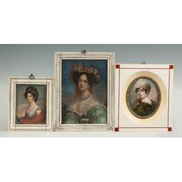 Three Continental Miniature Paintings