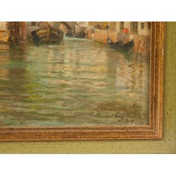 Painting of a Canal Scene