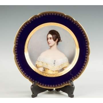 "Lady Milbanks" Hand Painted Porcelain Plate 