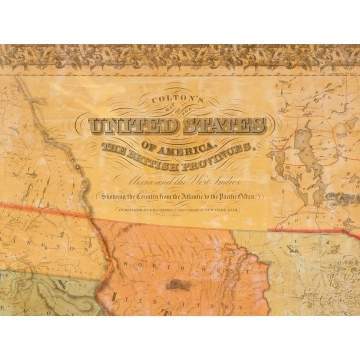 Colton's Map of the United States of America, 1854