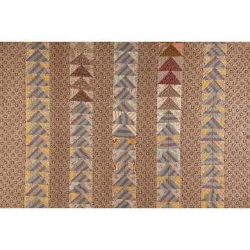 Pieced Quilt, Flying Geese