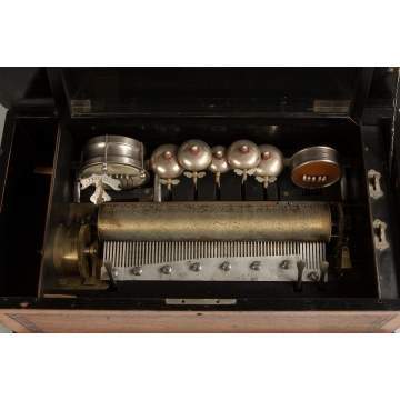 Swiss Cylinder Music Box, 10 Tune