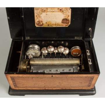 Swiss Cylinder Music Box, 10 Tune