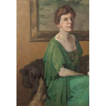 Urquhart Wilcox (American, 1874-1941) "Portrait of Mrs. Robert Colin ("Queenie") Scatcherd, Jr., 1918