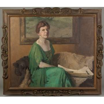 Urquhart Wilcox (American, 1874-1941) "Portrait of Mrs. Robert Colin ("Queenie") Scatcherd, Jr., 1918