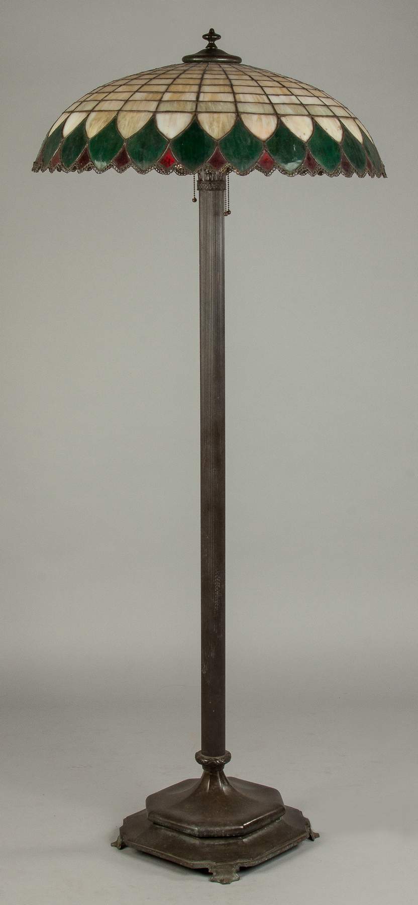 Leaded Glass Floor Lamp | Cottone Auctions