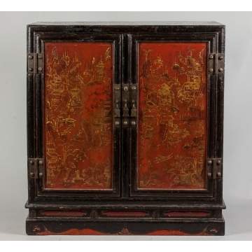 Chinese Lacquered Side Cabinet