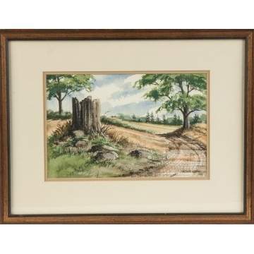 W. Ralph Murray Watercolor & George Renouard Etching