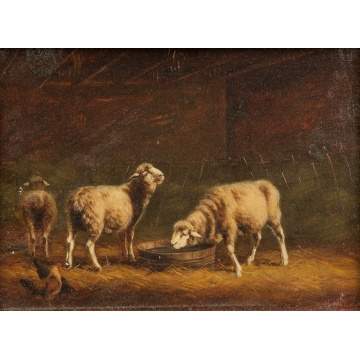 Gregory Hollyer (British, 1871-1965) Sheep