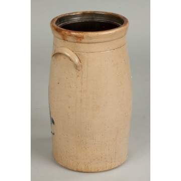 Hart Brothers Fulton, NY, Five Gallon Churn with Bird & Floral