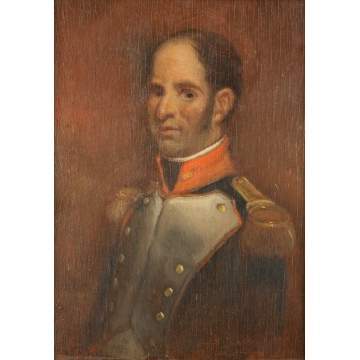 Samuel Seeberger (Active 1875-1897) Portrait of a Military figure