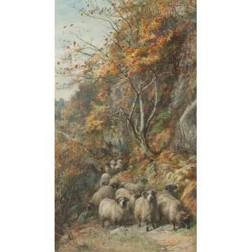 Joseph Denovan Adam (Scottish, 1842-1896) "The Mountain Path"