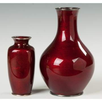 Japanese Cloisonne Vases