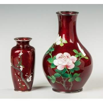 Japanese Cloisonne Vases