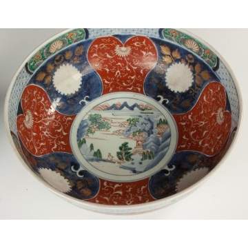 Imari Porcelain Punch Bowl