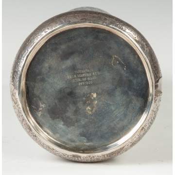 Tiffany and Co. Sterling Silver Vase with Stylized Iris