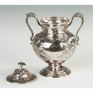 Millford and Wendell, Albany, NY Silver Covered Sugar