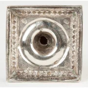 Early English Silver Candlestick