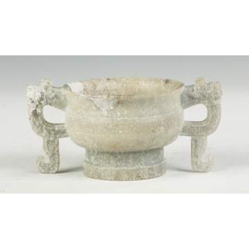 Chinese Archaic Form Jade Libation Cup