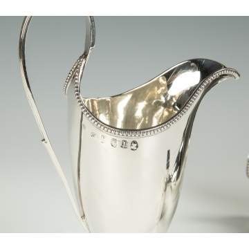 Two Hester Bateman Sterling Silver Creamers