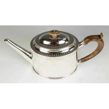 Hester Bateman, English Sterling Silver Teapot