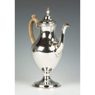 Charles Houghton, English, Sterling Silver Coffee Pot