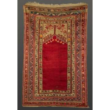 Turkish Oriental Prayer Rug