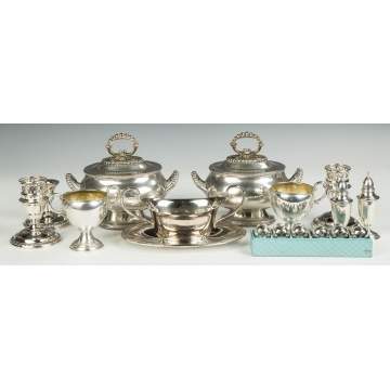 Group of Sterling Silver and Silver Plate Items