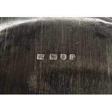 Daniel and John Welby, London, English Sterling Silver Tea Tray