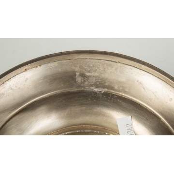 Bailey Banks and Biddle Sterling Silver Punch Bowl with Gold Wash