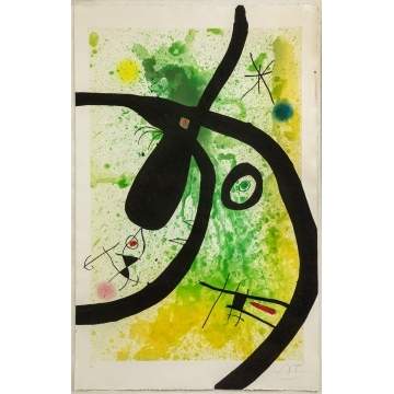Joan Miro (Spanish, 1893-1983) Le Chasseur de Pieuvres (D. 490)
