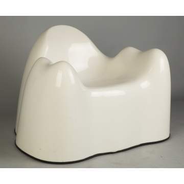 Wendell Castle (American, B. 1932) "Molar Group" White Armchair