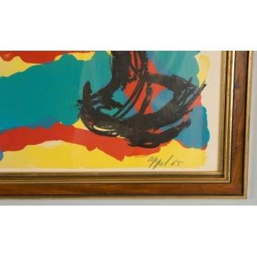 Karel Christiaan Appel (Dutch, 1921-2006) Faces in Landscape