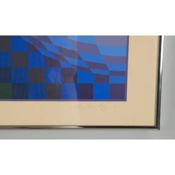 Victor Vasarely (Hungarian-French, 1906-1997) Lithograph