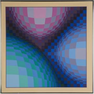 Victor Vasarely (Hungarian-French, 1906-1997) Lithograph