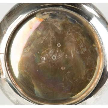 Richard Comyns, London, Georgian Style Sterling Silver Kettle on Stand