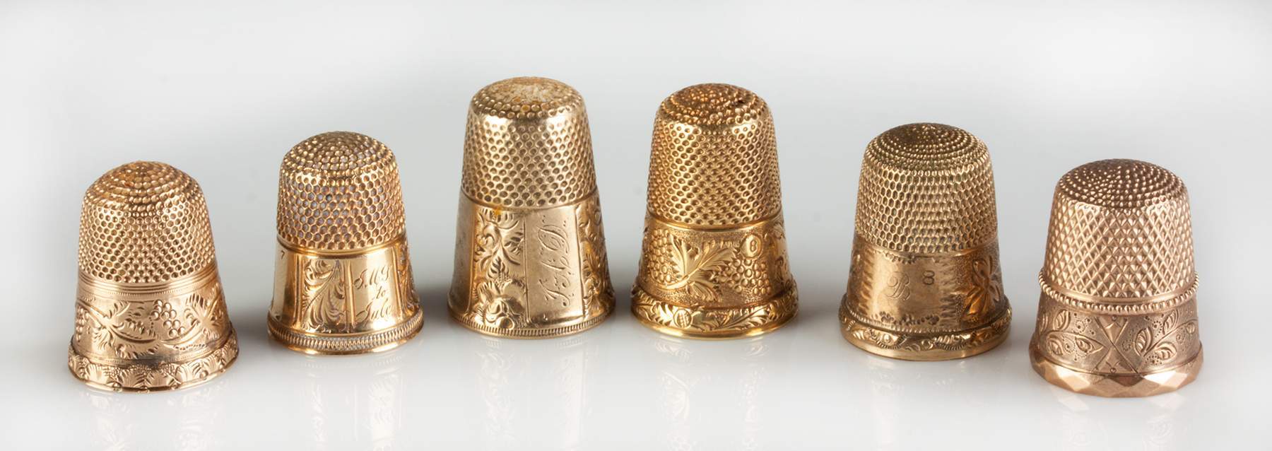 Six Gold Thimbles Cottone Auctions