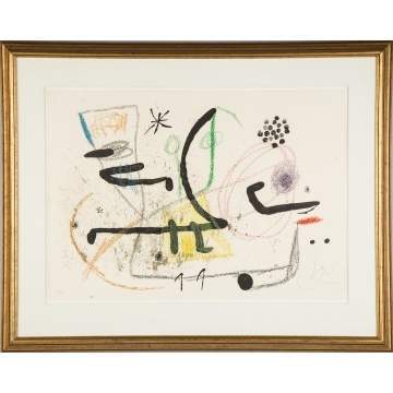 Joan Miro (Spanish, 1893-1983) Maravillas con Variaciones Acrósticas en El Jardín de Miró (Wonders with Aristocratic Variations in Miró’s Garden), 1975